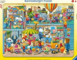 Ravensburger Kleinkindpuzzle|Spielen>Tierischer Spielzeugladen - Rahmenpuzzle 30-48 Tei