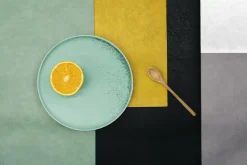 Asa Selection Tischdecken, Untersetzer Und Co>Tischset, veganes Leder, schwarz 33x46 cm