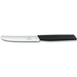 Victorinox Edelstahl Und Kunststoff>Tomaten-/Tafelmesser 11cm schwarz Swiss Modern