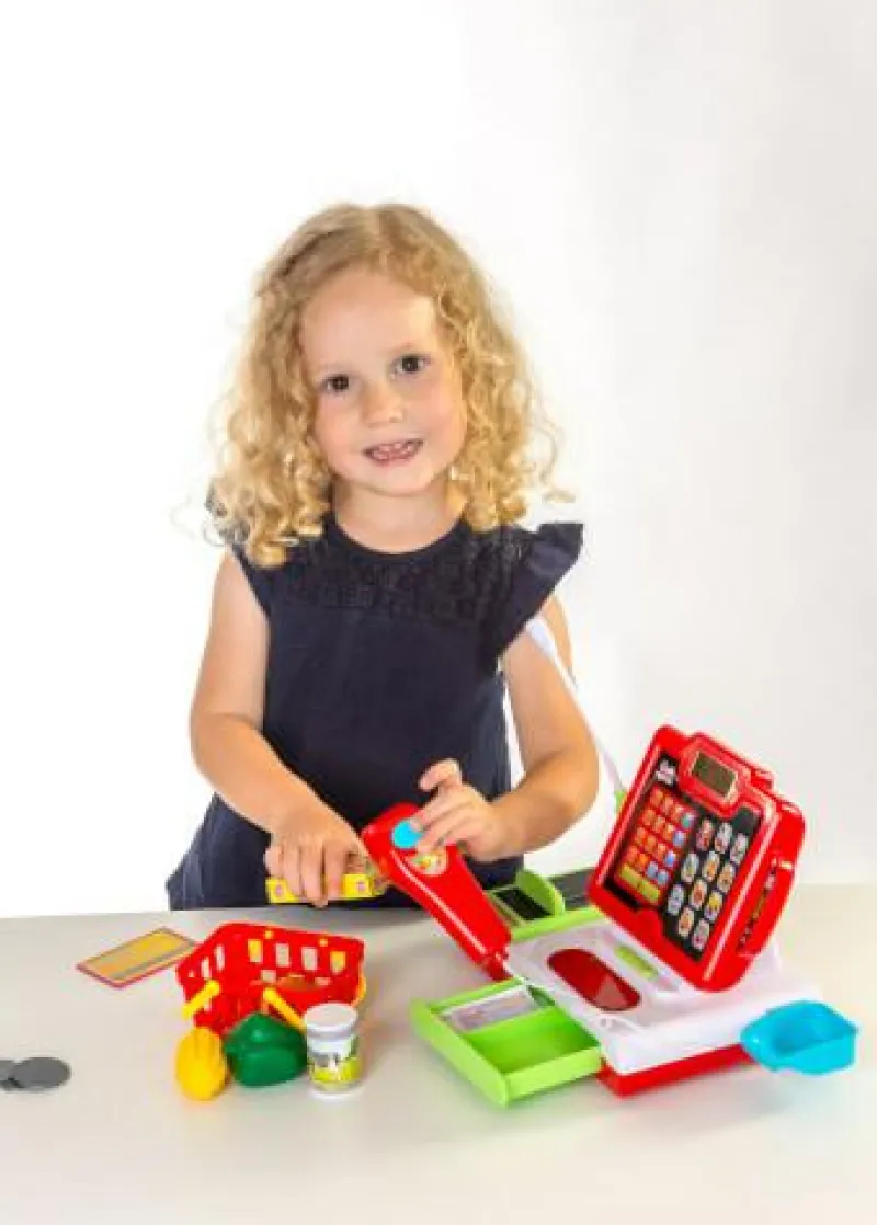 SpielMaus Kaufladen Und Spielküche>Touchscreen-Kasse mit Zubehör