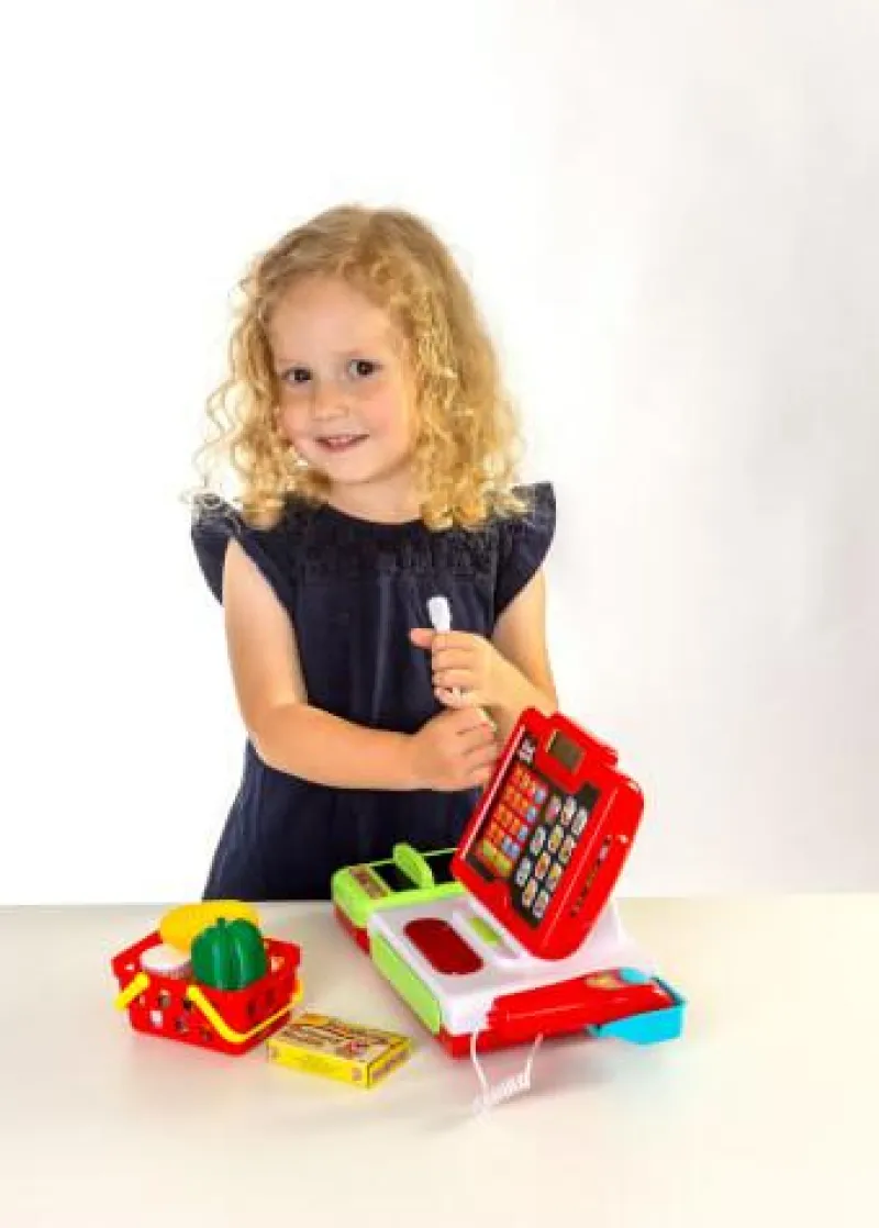 SpielMaus Kaufladen Und Spielküche>Touchscreen-Kasse mit Zubehör