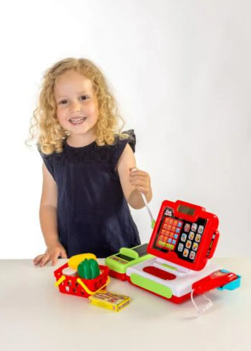 SpielMaus Kaufladen Und Spielküche>Touchscreen-Kasse mit Zubehör