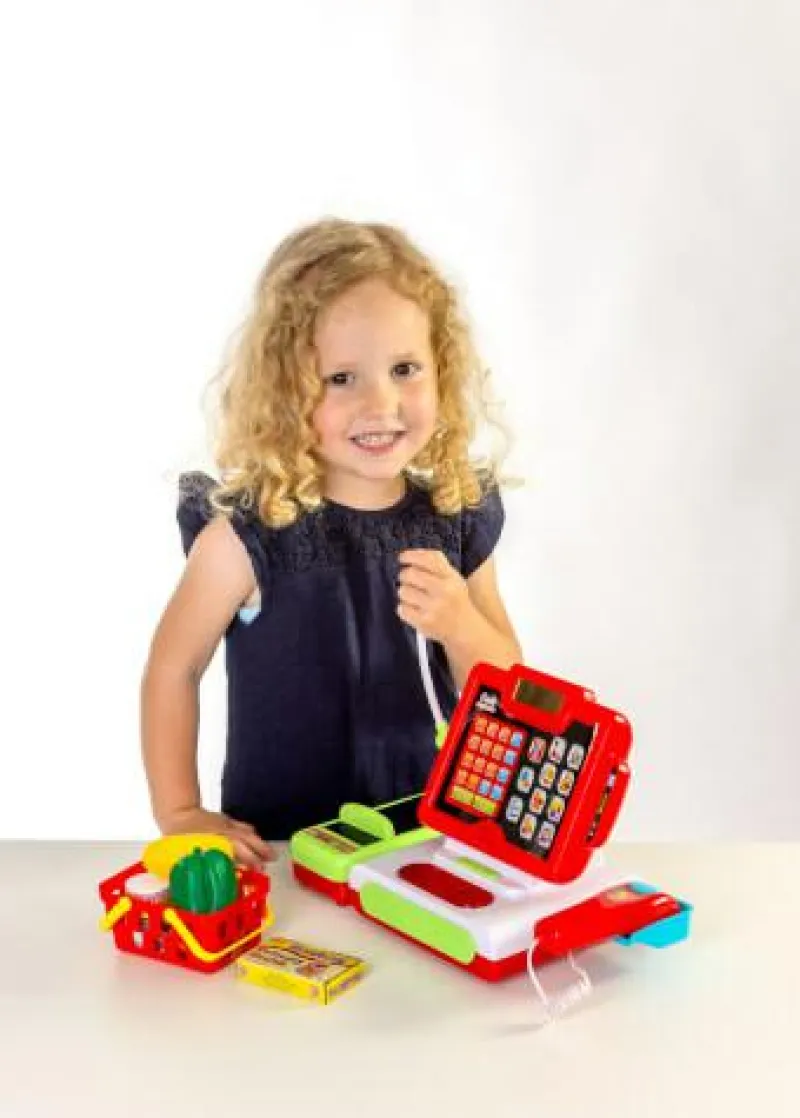 SpielMaus Kaufladen Und Spielküche>Touchscreen-Kasse mit Zubehör