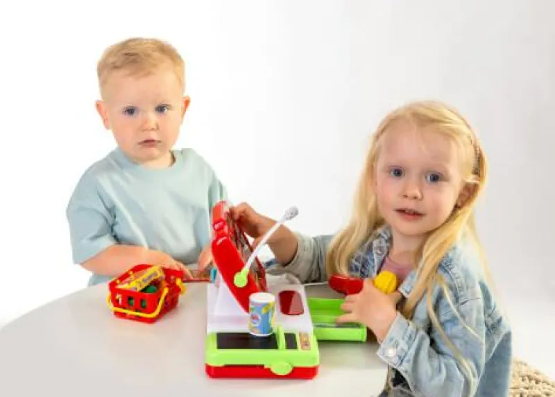 SpielMaus Kaufladen Und Spielküche>Touchscreen-Kasse mit Zubehör
