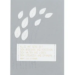 Räder Karten>Trauerkarte „Alles hat seine Zeit", genäht