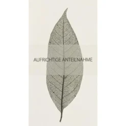Räder Karten>Trauerkarte „Blatt"