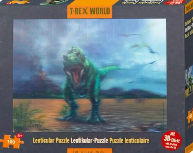 COPPENRATH SPG Kinderpuzzle>T-Rex World - Lentikular-Puzzle T-Rex (100 Teile)