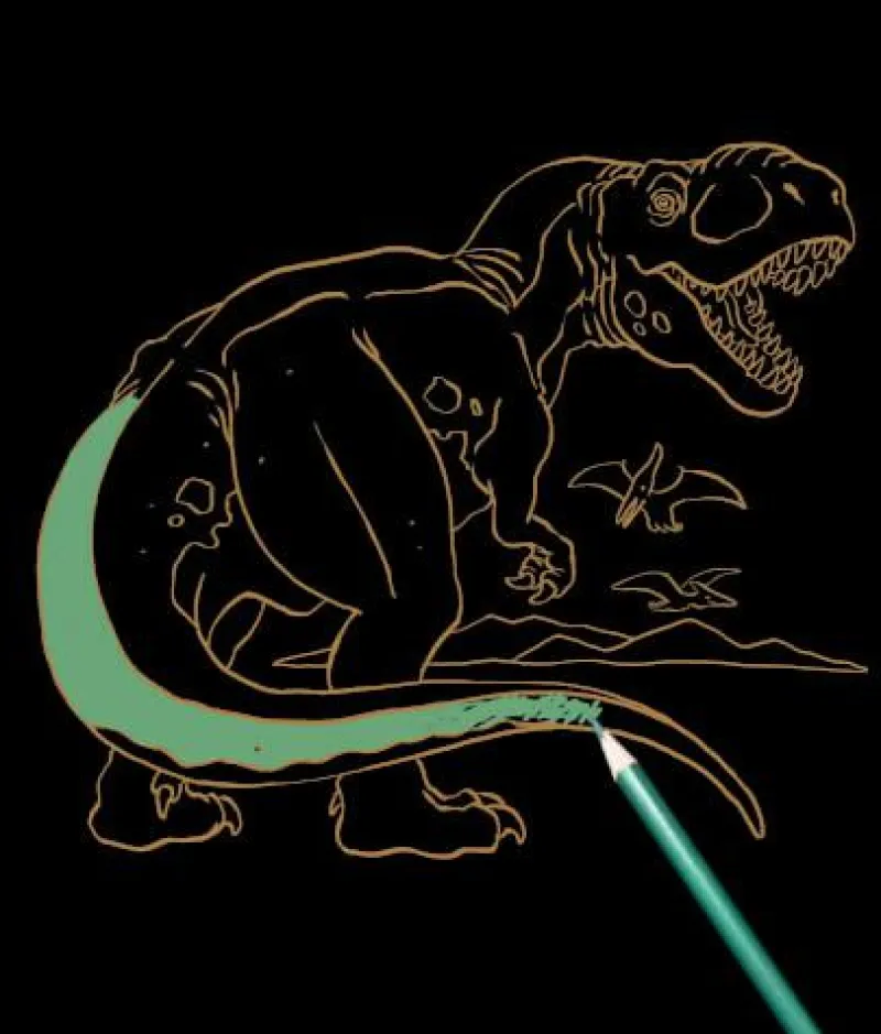 COPPENRATH SPG Malen Und Zeichnen>T-Rex World - Metallic-Malen mit Metallic-Buntstif