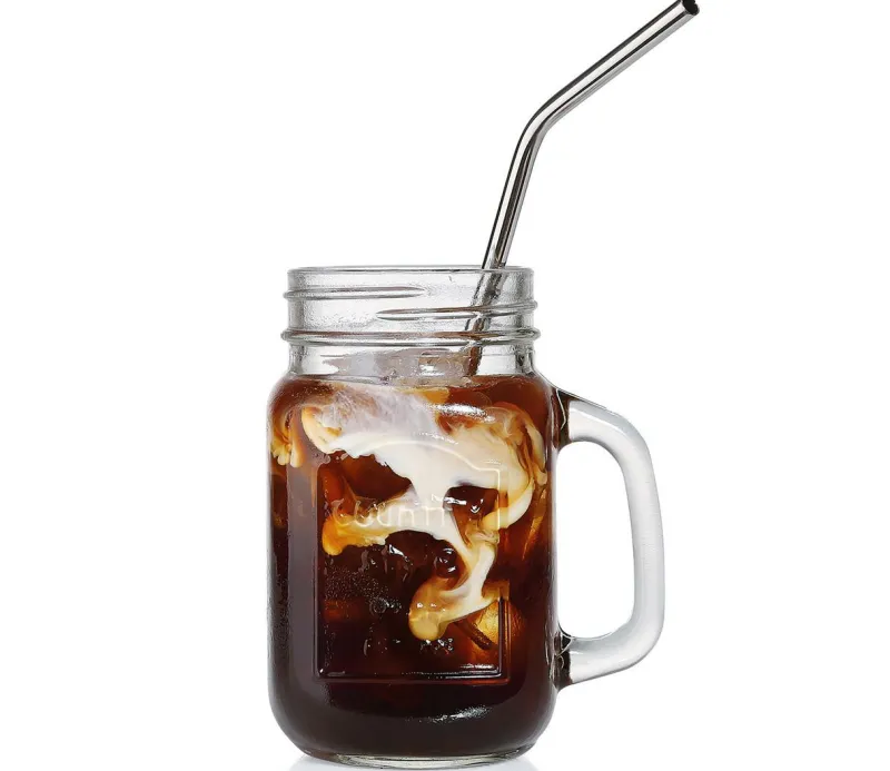 Cilio Barzubehör>Trinkhalme STEEL, gebogen