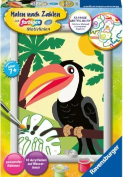 Ravensburger Malen Und Zeichnen>Tukan im Dschungel - Malen nach Zahlen