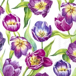 IHR Servietten Und Serviettenringe|Servietten>TULIP MEADOW white Lunch-Servietten L 987190