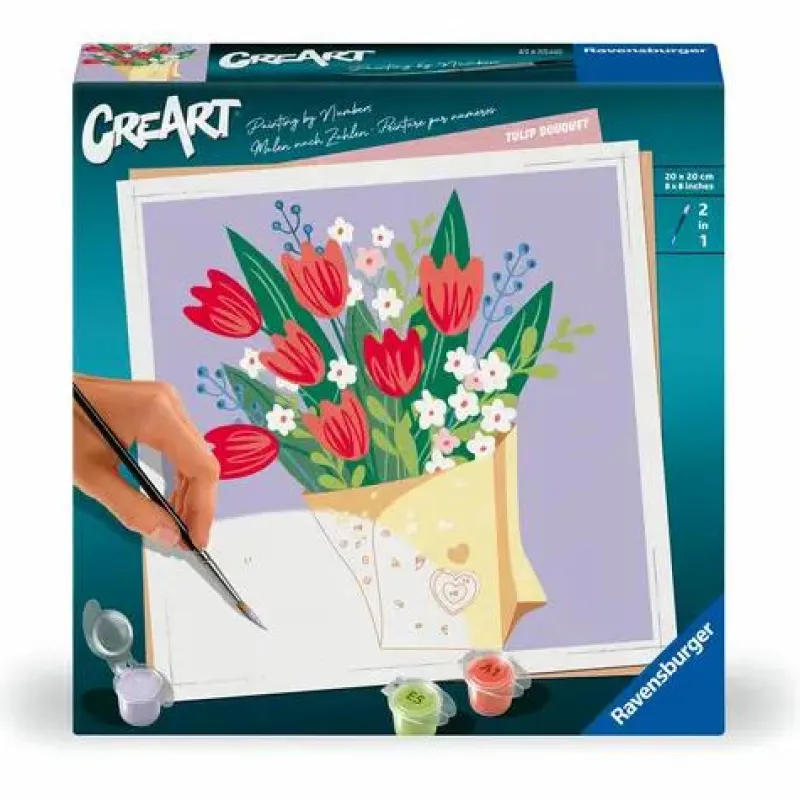 Ravensburger Malen Und Zeichnen>Tulpenstrauß - CreArt Malen nach Zahlen