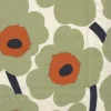 IHR Servietten|Servietten Und Serviettenringe>UNIKKO Cream Orange Green Collection Lunch-Serviet