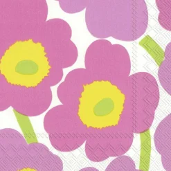 IHR Servietten|Servietten Und Serviettenringe>Unikko Light Pink Lunch-Servietten L 552659