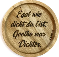 Holzpost Barzubehör>Untersetzer aus EICHE Dichter