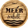 Holzpost Barzubehör>Untersetzer aus EICHE Meer verliebt