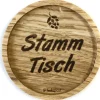 Holzpost Barzubehör>Untersetzer aus EICHE Stammtisch