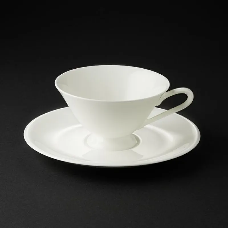 Dibbern Weiß>Untertasse 0,20 l Heritage Weiss Fine Bone China