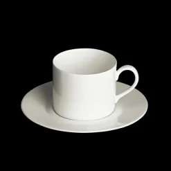 Dibbern Weiß>Untertasse 0,25 l zylindrisch Weiss Fine Bone Chin