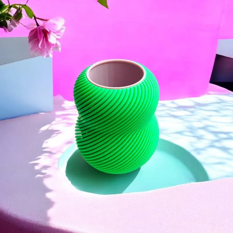 Pink Stories Vasen>Vase Bloom 100% "Electric Green"