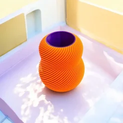 Pink Stories Vasen>Vase Bloom 100% "Neon Orange"