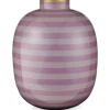 Pip Studio Vasen>Vase Metall „Stripes", lila, 32cm