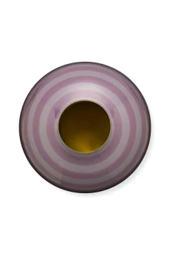 Pip Studio Vasen>Vase Metall „Stripes", lila, 32cm