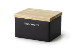 Continenta Aufbewahrung In Der Küche>Vorratsdose schwarz matt Keramik 17,5x13,5x11cm