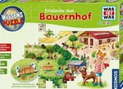 Kosmos Kinderpuzzle>WAS IST WAS Junior: Entdecke den Bauernhof - Wisse