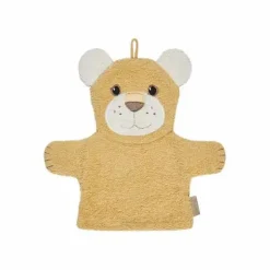 Sterntaler Badtextilien>Waschhandschuh Löwe Leo Ocker