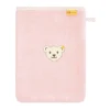 Steiff Badtextilien>Waschhandschuh silver pink NOS