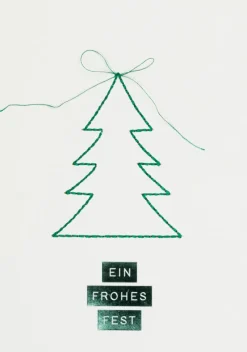 Räder Karten>Weihnachtsfadenkarte „Ein frohes Fest"
