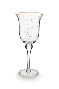 Pip Studio Wasser, Saft Und Longdrink>Weinglas „Stars", gold, 360ml
