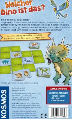 Kosmos Kinderspiele>Welcher Dino ist das? - Dinostarkes Memo-Spiel