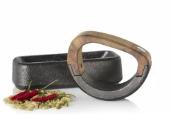 Adhoc Gewürzmühlen, Spender Und Mörser>Wiegemörser Rocca, Gusseisen/Akazienholz, L 17 cm,