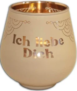 Blechwaren Fabrik Kerzen, Leuchter Und Zubehör>Windlicht Ich liebe Dich