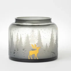 Räder Vasen>Wintervase „Waldlandschaft" D.19cm, H.15,5cm