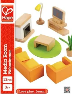 Hape Puppenhaus>Wohnzimmer, 12tlg