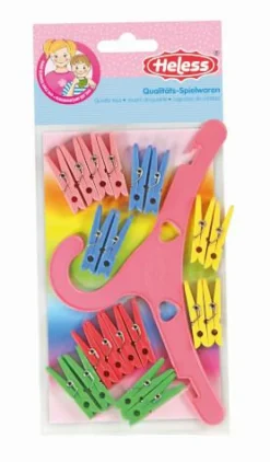 Heless GmbH Puppenzubehör>Wäscheklammern-Set mit Bügel