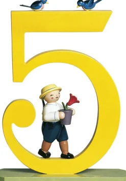 Wendt&Kühn Figuren>Zahl 5, Junge mit Blume